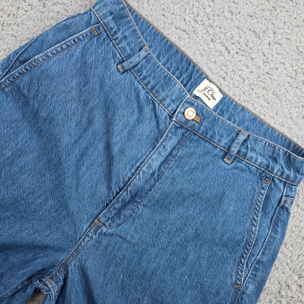 J.Crew Wide Leg Jeans Womens‎ 27 Blue High Rise Re-Imagined Lyocell Blend